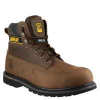CAT Holton SB Brown Safety Boots Steel Toe Caps